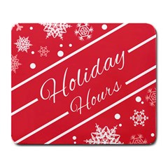 Winter Holiday Hours Large Mousepads by Amaryn4rt