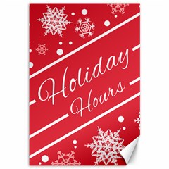 Winter Holiday Hours Canvas 12  X 18   by Amaryn4rt