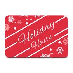 Winter Holiday Hours Plate Mats by Amaryn4rt