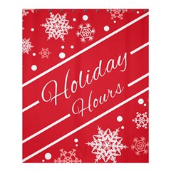 Winter Holiday Hours Shower Curtain 60  X 72  (medium)  by Amaryn4rt