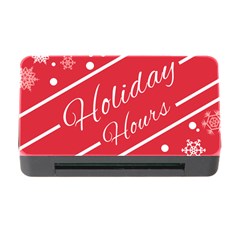 Winter Holiday Hours Memory Card Reader With Cf by Amaryn4rt