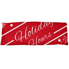 Winter Holiday Hours Body Pillow Case (dakimakura) by Amaryn4rt