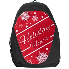 Winter Holiday Hours Backpack Bag by Amaryn4rt