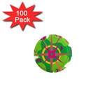 Green navigation 1  Mini Magnets (100 pack)  Front