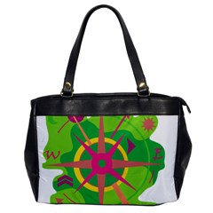 Green Navigation Office Handbags by Valentinaart