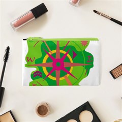 Green Navigation Cosmetic Bag (xs) by Valentinaart