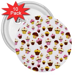 Eat Me 3  Buttons (10 Pack) 