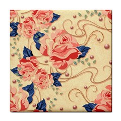 Beautiful Pink Roses Tile Coasters by Brittlevirginclothing