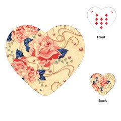 Beautiful Pink Roses Playing Cards (heart)  by Brittlevirginclothing