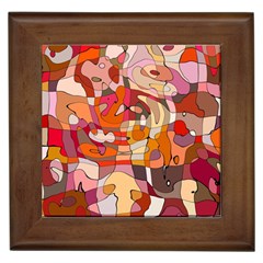 Abstract Abstraction Pattern Moder Framed Tiles by Amaryn4rt