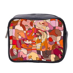 Abstract Abstraction Pattern Moder Mini Toiletries Bag 2-side