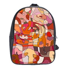 Abstract Abstraction Pattern Moder School Bags (xl) 