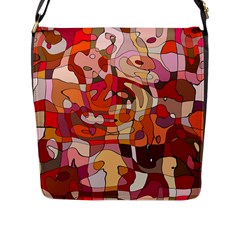 Abstract Abstraction Pattern Moder Flap Messenger Bag (l) 