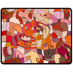 Abstract Abstraction Pattern Moder Double Sided Fleece Blanket (medium)  by Amaryn4rt