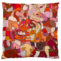 Abstract Abstraction Pattern Moder Large Flano Cushion Case (one Side) by Amaryn4rt