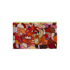 Abstract Abstraction Pattern Moder Cosmetic Bag (xs) by Amaryn4rt