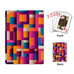 Abstract Background Geometry Blocks Playing Card by Amaryn4rt