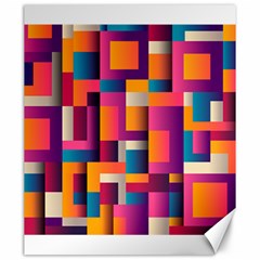 Abstract Background Geometry Blocks Canvas 20  X 24   by Amaryn4rt