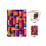 Abstract Background Geometry Blocks Playing Cards (Mini)  Back