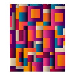 Abstract Background Geometry Blocks Shower Curtain 60  X 72  (medium) 