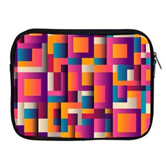 Abstract Background Geometry Blocks Apple Ipad 2/3/4 Zipper Cases by Amaryn4rt