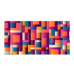 Abstract Background Geometry Blocks Satin Wrap