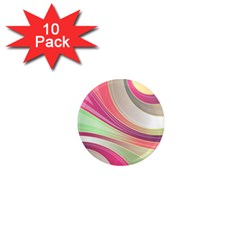 Abstract Colorful Background Wavy 1  Mini Magnet (10 Pack)  by Amaryn4rt