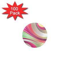 Abstract Colorful Background Wavy 1  Mini Magnets (100 Pack) 