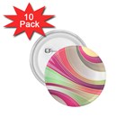 Abstract Colorful Background Wavy 1.75  Buttons (10 pack) Front