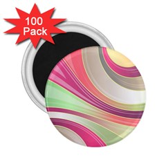 Abstract Colorful Background Wavy 2 25  Magnets (100 Pack)  by Amaryn4rt