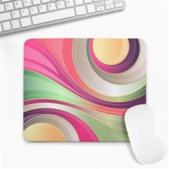 Abstract Colorful Background Wavy Large Mousepads by Amaryn4rt