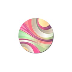 Abstract Colorful Background Wavy Golf Ball Marker by Amaryn4rt