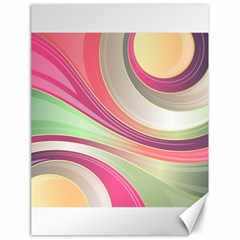 Abstract Colorful Background Wavy Canvas 18  X 24  