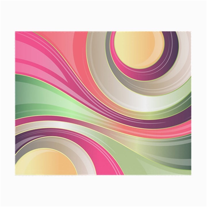 Abstract Colorful Background Wavy Small Glasses Cloth (2-Side)