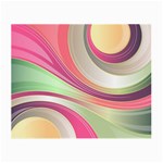 Abstract Colorful Background Wavy Small Glasses Cloth (2-Side) Back