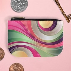 Abstract Colorful Background Wavy Mini Coin Purses by Amaryn4rt