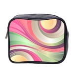 Abstract Colorful Background Wavy Mini Toiletries Bag 2-Side Front