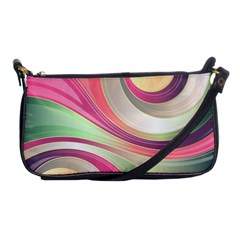 Abstract Colorful Background Wavy Shoulder Clutch Bags by Amaryn4rt