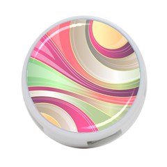 Abstract Colorful Background Wavy 4-port Usb Hub (two Sides)  by Amaryn4rt