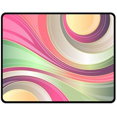 Abstract Colorful Background Wavy Fleece Blanket (medium)  by Amaryn4rt