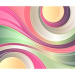 Abstract Colorful Background Wavy Deluxe Canvas 14  x 11  14  x 11  x 1.5  Stretched Canvas