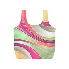 Abstract Colorful Background Wavy Full Print Recycle Bags (s)  by Amaryn4rt