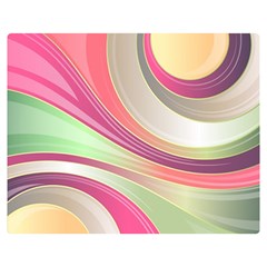 Abstract Colorful Background Wavy Double Sided Flano Blanket (medium) 