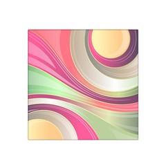 Abstract Colorful Background Wavy Satin Bandana Scarf