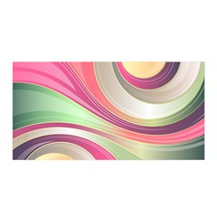 Abstract Colorful Background Wavy Satin Wrap