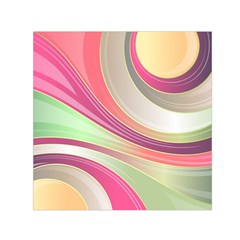 Abstract Colorful Background Wavy Small Satin Scarf (square) by Amaryn4rt