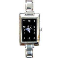 Ghost Night Night Sky Small Sweet Rectangle Italian Charm Watch by Amaryn4rt