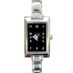 Ghost Night Night Sky Small Sweet Rectangle Italian Charm Watch Front