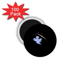 Ghost Night Night Sky Small Sweet 1 75  Magnets (100 Pack)  by Amaryn4rt