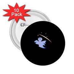 Ghost Night Night Sky Small Sweet 2 25  Buttons (10 Pack)  by Amaryn4rt